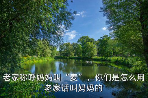 湖北黃崗地區方言媽媽怎么叫,你們是怎么用老家話叫媽媽的