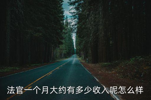 法官一個月大約有多少收入呢怎么樣