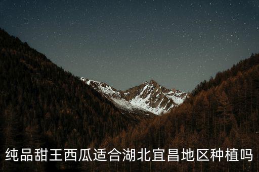 純品甜王西瓜適合湖北宜昌地區(qū)種植嗎