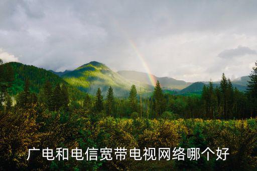 廣電和電信寬帶電視網(wǎng)絡(luò)哪個好