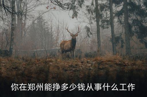 鄭州呂家轉(zhuǎn)多少錢,你在鄭州能掙多少錢