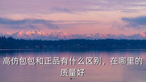 高仿包包和正品有什么區別，在哪里的質量好