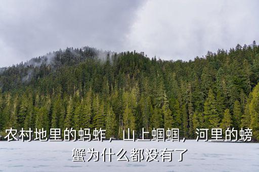 農(nóng)村地里的螞蚱，山上蟈蟈，河里的螃蟹為什么都沒有了