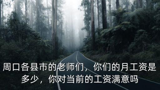 周口各縣市的老師們，你們的月工資是多少，你對當(dāng)前的工資滿意嗎