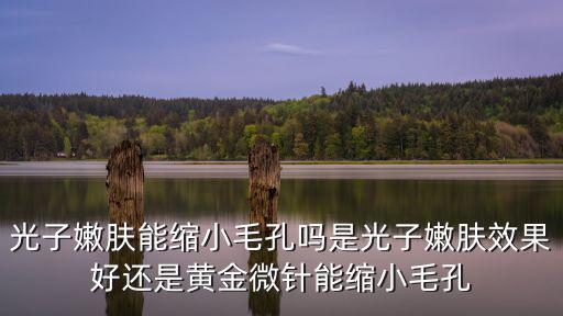 光子嫩膚能縮小毛孔嗎是光子嫩膚效果好還是黃金微針能縮小毛孔
