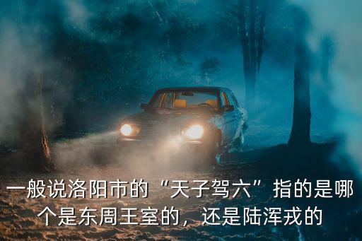 一般說洛陽市的“天子駕六”指的是哪個是東周王室的，還是陸渾戎的