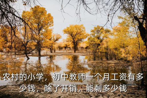 農(nóng)村的小學(xué)，初中教師一個月工資有多少錢，除了開銷，能剩多少錢