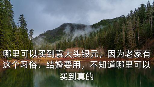哪里可以買(mǎi)到袁大頭銀元，因?yàn)槔霞矣羞@個(gè)習(xí)俗，結(jié)婚要用，不知道哪里可以買(mǎi)到真的