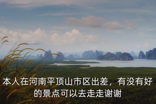 本人在河南平頂山市區出差，有沒有好的景點可以去走走謝謝