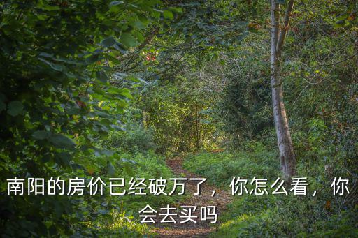 南陽80年代多少錢能買套房,并且想在南陽買套房