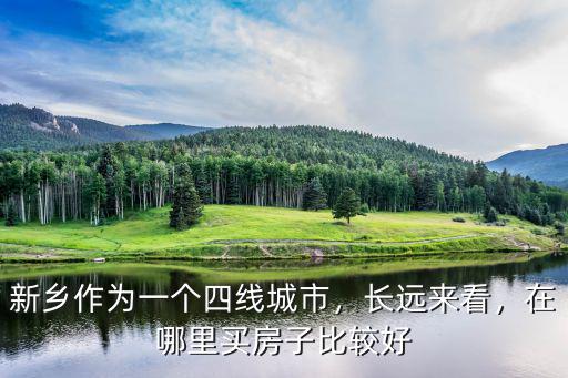 新鄉(xiāng)作為一個(gè)四線城市，長(zhǎng)遠(yuǎn)來看，在哪里買房子比較好