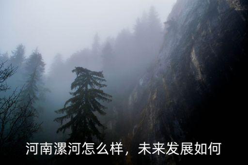河南漯河怎么樣，未來發展如何