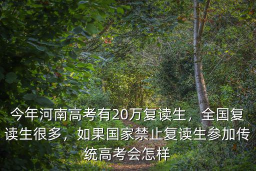 2020年河南高考復(fù)讀生將會(huì)有多少,今年河南高考有20萬復(fù)讀生