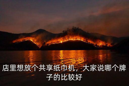 店里想放個共享紙巾機，大家說哪個牌子的比較好