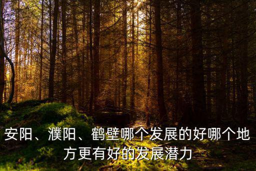 安陽、濮陽、鶴壁哪個發(fā)展的好哪個地方更有好的發(fā)展?jié)摿? class=