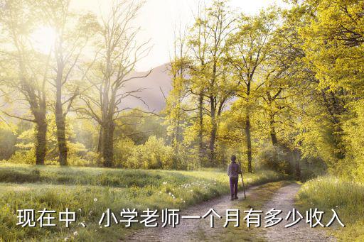 現(xiàn)在中、小學(xué)老師一個月有多少收入