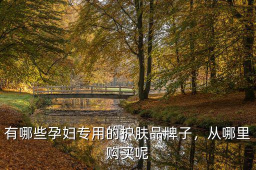 有哪些孕婦專用的護膚品牌子，從哪里購買呢