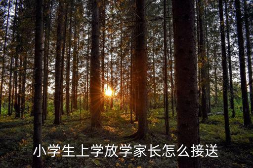 小學生上學放學家長怎么接送