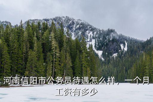 河南信陽(yáng)市公務(wù)員待遇怎么樣，一個(gè)月工資有多少
