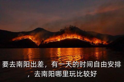 要去南陽(yáng)出差，有一天的時(shí)間自由安排，去南陽(yáng)哪里玩比較好