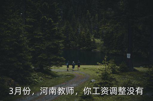 3月份，河南教師，你工資調(diào)整沒有