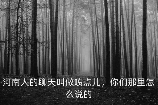 河南人能耐怎么說,你們那里怎么說的