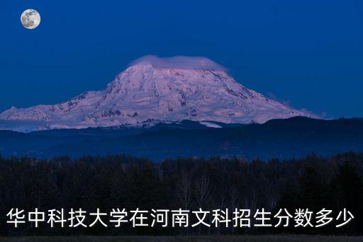 華中科技大學在河南文科招生分數多少