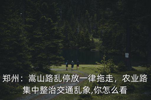 鄭州：嵩山路亂停放一律拖走，農業路集中整治交通亂象,你怎么看