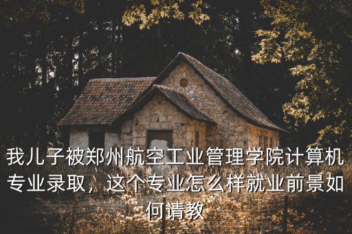 我兒子被鄭州航空工業管理學院計算機專業錄取，這個專業怎么樣就業前景如何請教