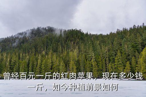 曾經百元一斤的紅肉蘋果，現在多少錢一斤，如今種植前景如何