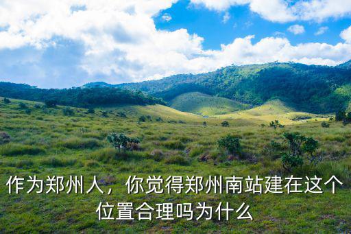 作為鄭州人，你覺得鄭州南站建在這個(gè)位置合理嗎為什么