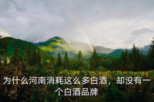 河南一年消費(fèi)多少?lài)嵃拙?為什么河南消耗這么多白酒