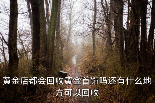 黃金店都會回收黃金首飾嗎還有什么地方可以回收