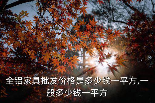 鄭州全鋁家具批發價格是多少錢一平方,一般多少錢一平方