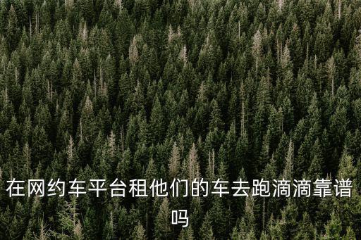 在網(wǎng)約車平臺(tái)租他們的車去跑滴滴靠譜嗎
