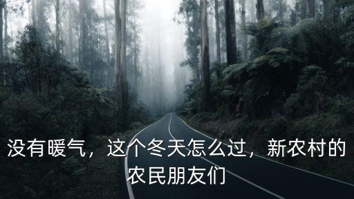 沒有暖氣，這個冬天怎么過，新農村的農民朋友們