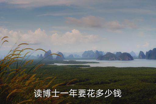 讀博士一年要花多少錢