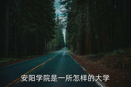 安陽學(xué)院是一所怎樣的大學(xué)
