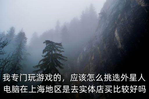 我專門玩游戲的，應該怎么挑選外星人電腦在上海地區是去實體店買比較好嗎