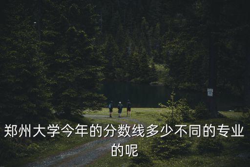 鄭州大學今年的分數線多少不同的專業的呢