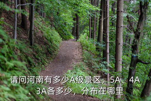 請(qǐng)問(wèn)河南有多少A級(jí)景區(qū)，5A、4A、3A各多少，分布在哪里