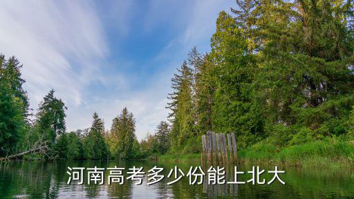 河南高考多少份能上北大