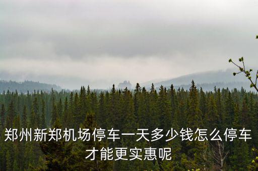 鄭州航站樓停車場怎么水費(fèi),怎么停車才能更實惠呢