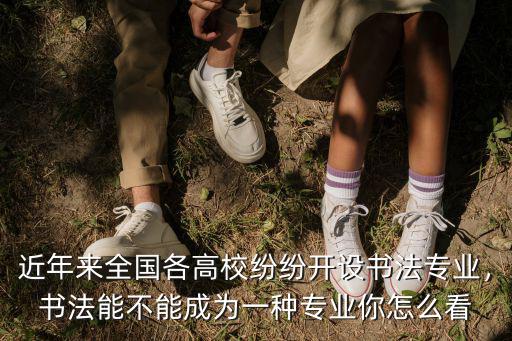 近年來全國各高校紛紛開設書法專業，書法能不能成為一種專業你怎么看