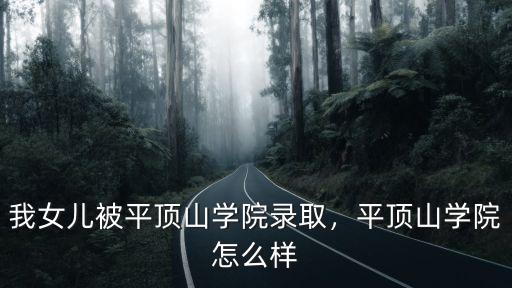 我女兒被平頂山學院錄取，平頂山學院怎么樣