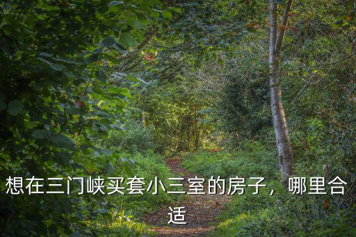 想在三門峽買套小三室的房子，哪里合適