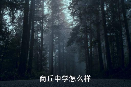 商丘中學怎么樣