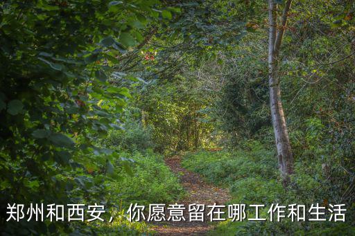 鄭州和西安，你愿意留在哪工作和生活