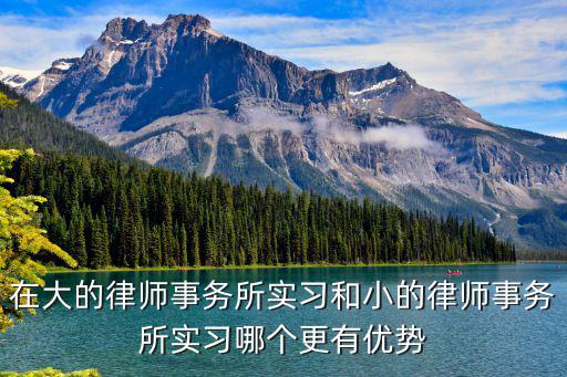 在大的律師事務所實習和小的律師事務所實習哪個更有優勢