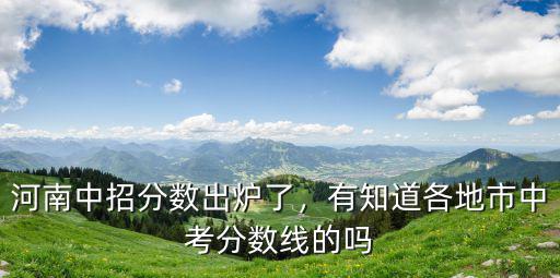 河南新縣中考分?jǐn)?shù)線是多少,有知道各地市中考分?jǐn)?shù)線的嗎
